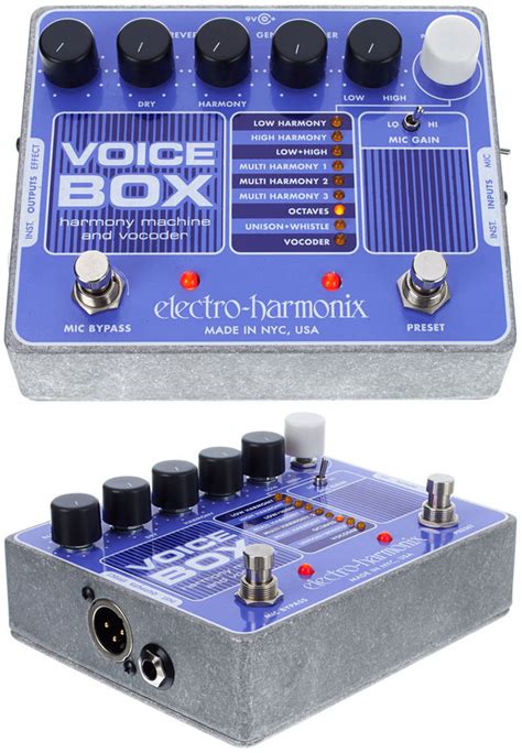 electro harmonix voice box vocal effects processor pedal|animatronic voice box.